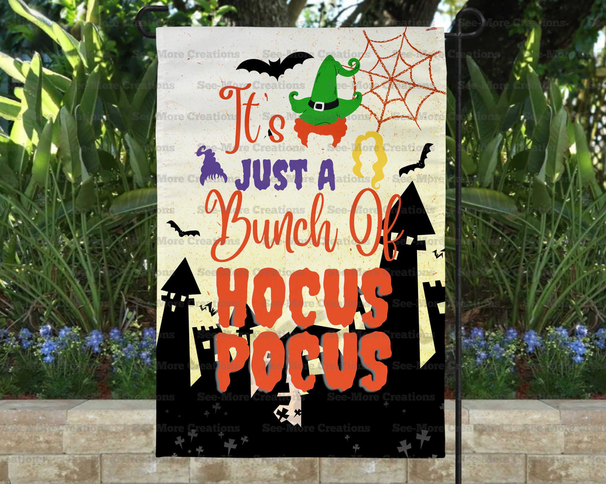 It's A Bunch Of Hocus Pocus #1 Halloween Garden Flag