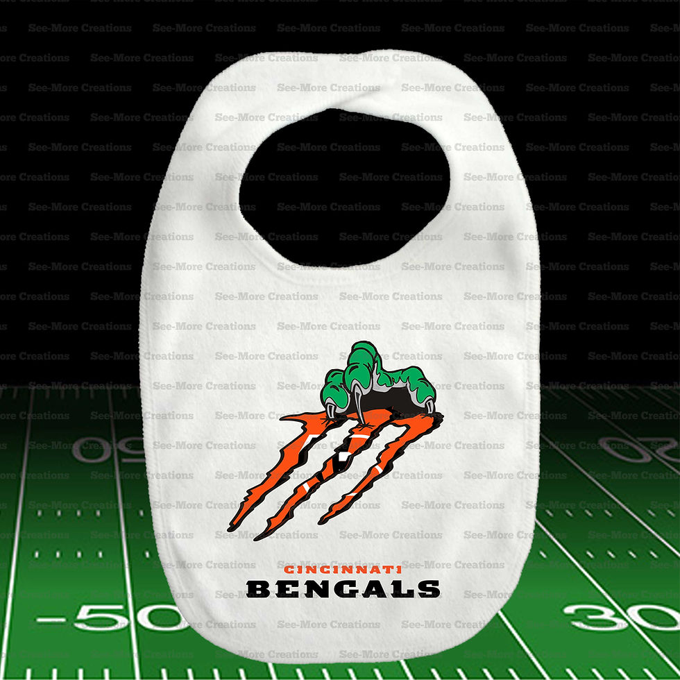 Thumbnail: Cincinnati Bengals Claw Marks #1 Football Bib, Jumper & Shirt