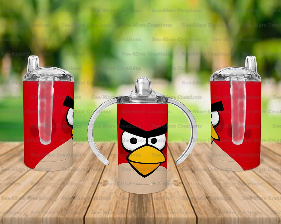 Thumbnail: Angry Birds Red #17 Skinny, Sippy & Kids Tumblers