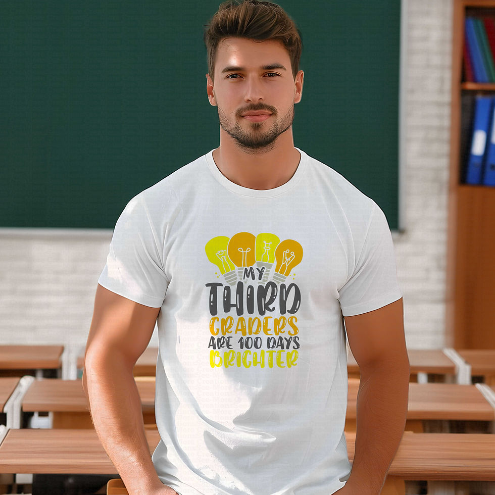 Thumbnail: My Third Graders Are 100 Days Brighter #1 School Teacher Shirt