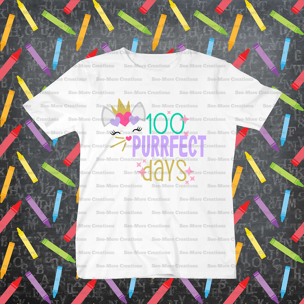 100 Purrfect Days Cat Shirt