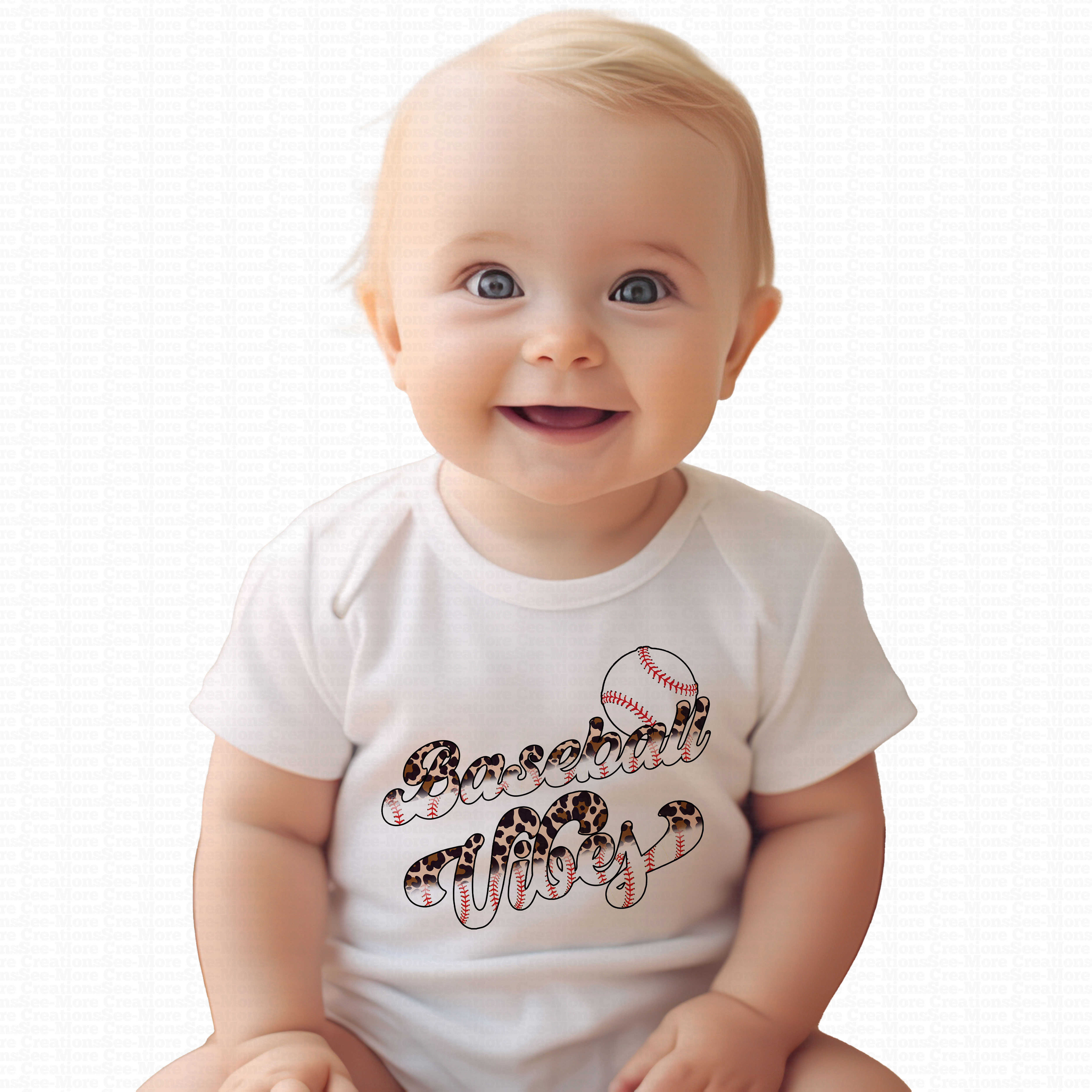 Baseball Vibes #1 Boys Or Girls Baseball Bodysuit