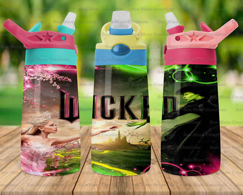 Miniatura: Wicked #2 Pink And Green Witch Skinny, Sippy & Kids Tumblers