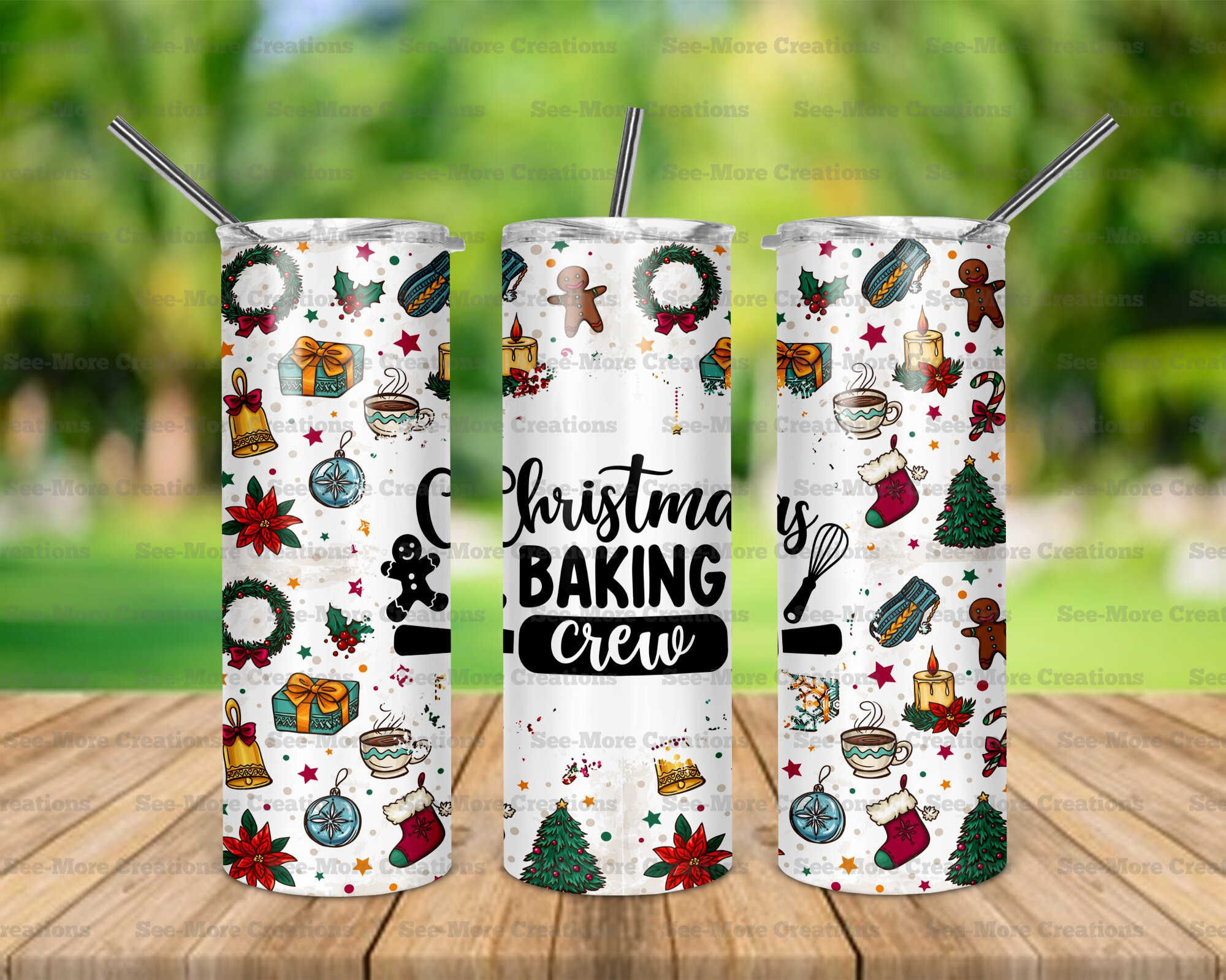 Christmas Baking Crew #1 Skinny, Sippy, Kids Tumblers