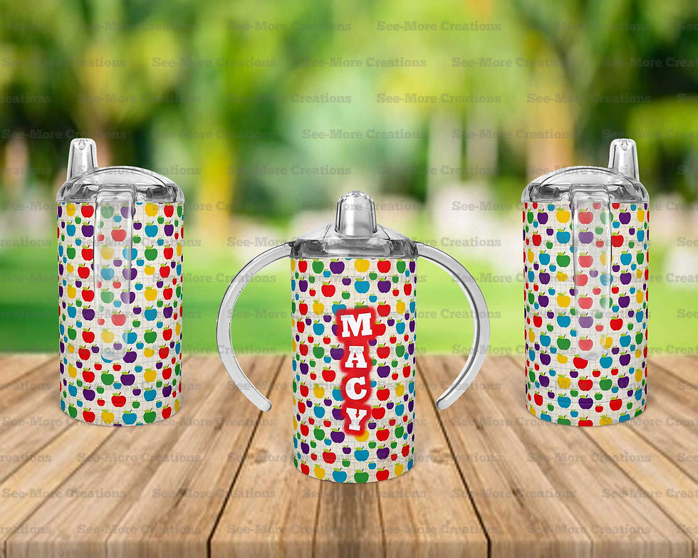 Μικρογραφία: School #2 Personalize With Name Colorful Apples Skinny, Sippy & Kids Tumblers