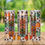 Thumbnail: Flannels Hayrides Pumpkins Sweaters Bonfire #5 Leopard Print Skinny Tumbler