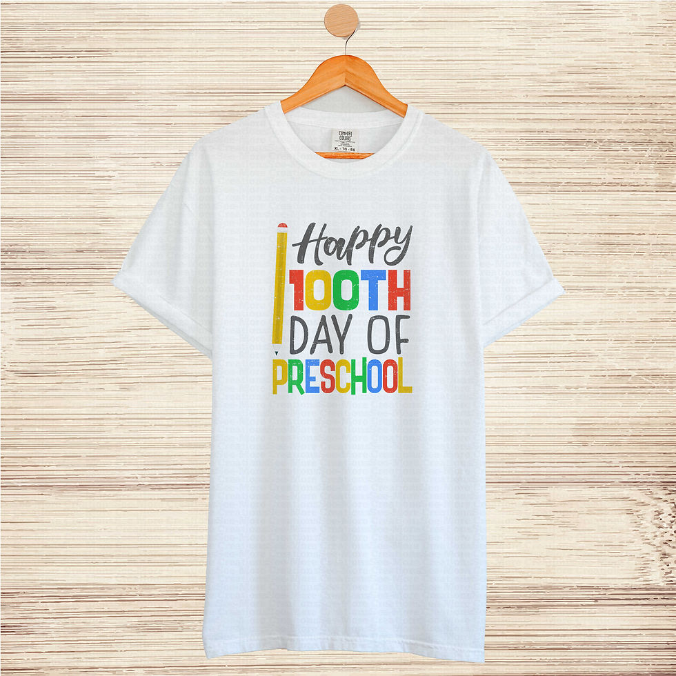 Thumbnail: Happy 100 Days Of Pre-School #1 School Teacher Shirt