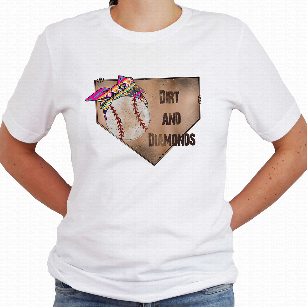 Dirt And Diamonds #1 Women's Baseball Shirt