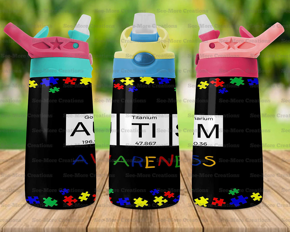 Thumbnail: Autism Awareness #6 Parotic Table Skinny, Sippy & Kids Tumblers
