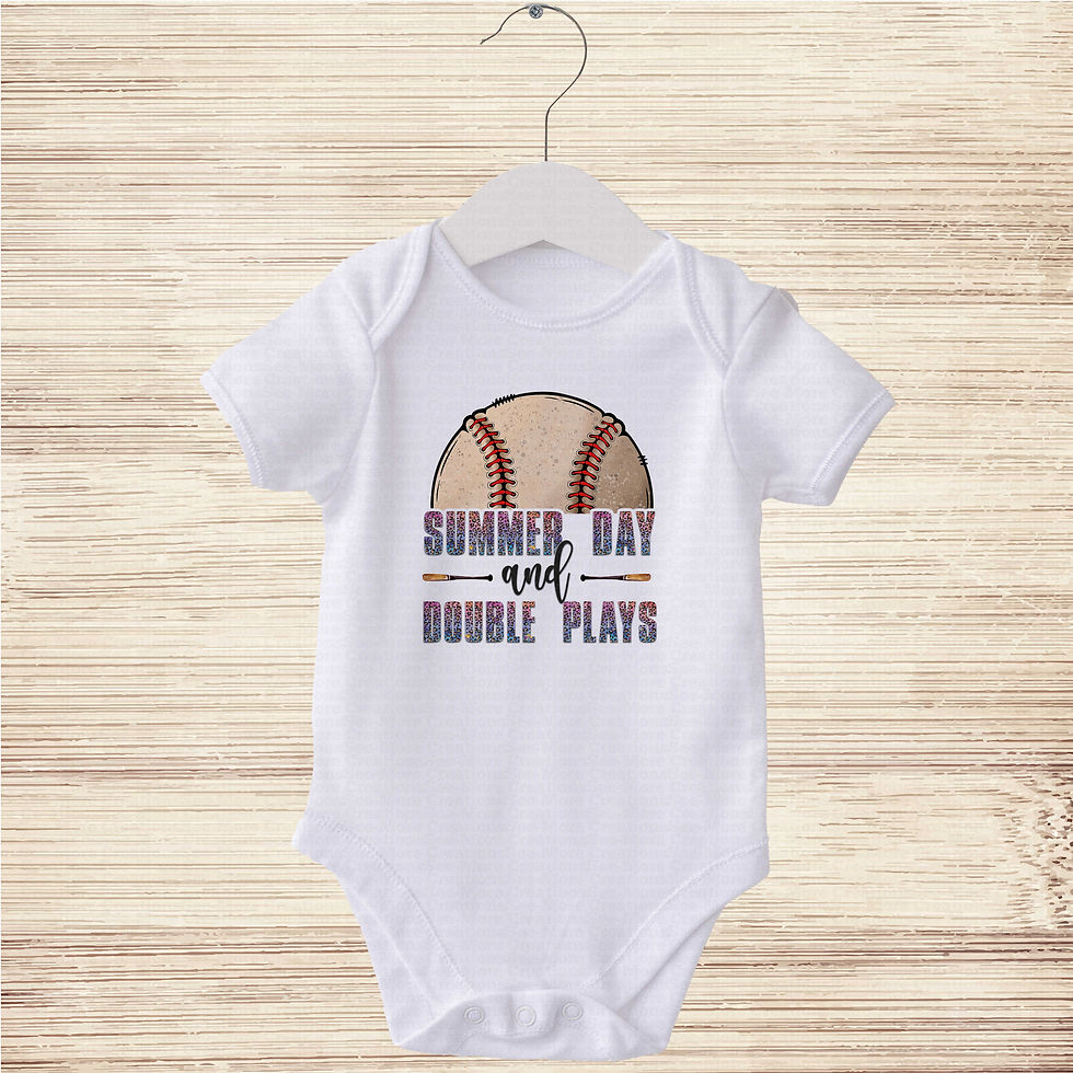 섬네일: Summer Days And Double Plays #1 Girls Colorful Leopard Print Baseball Bodysuit