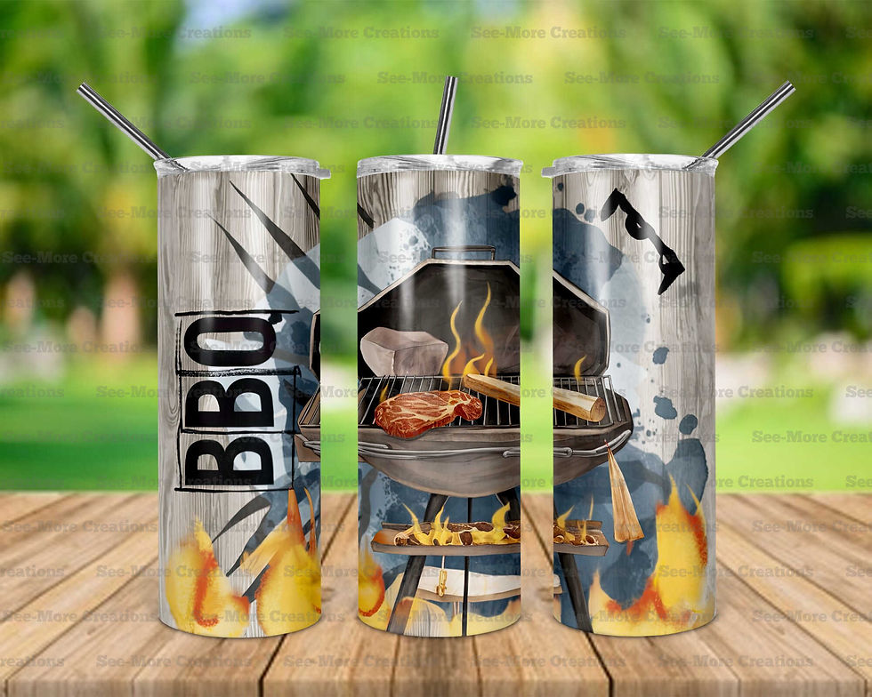 BBQ #1 Skinny Tumbler