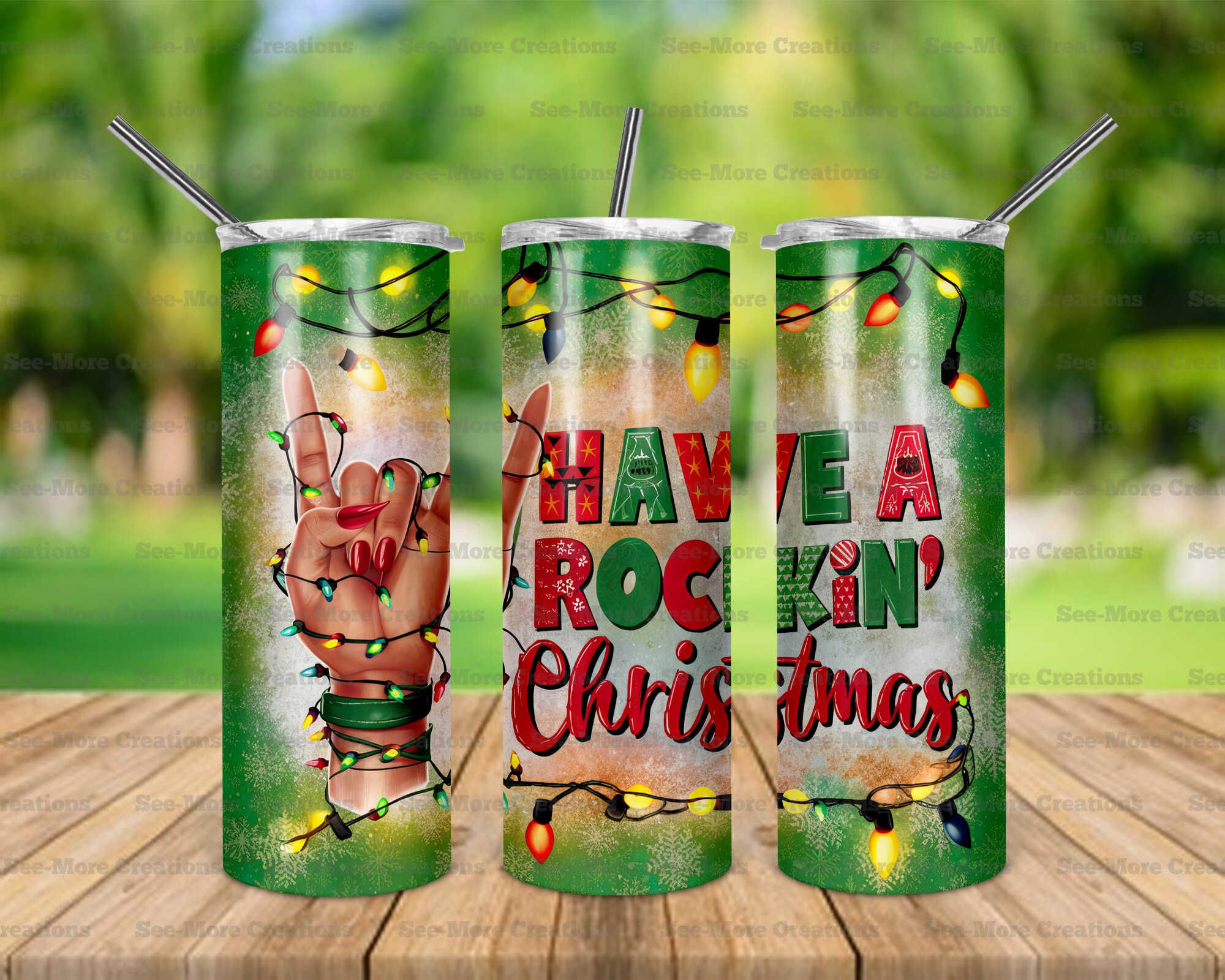 Have A Rockin' Christmas #1 Skinny Tumbler