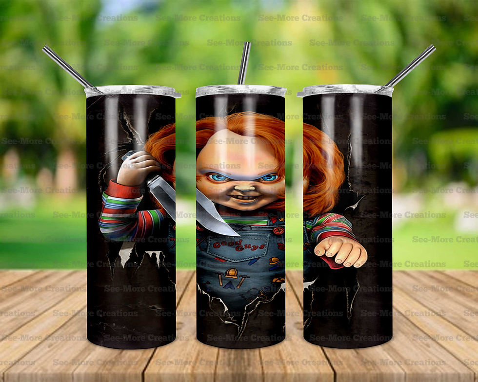 Chucky #12 Horror Movie Skinny & Kids Tumblers