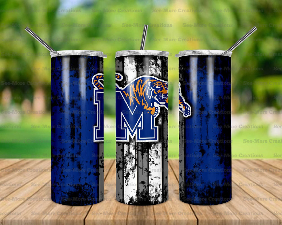 Memphis Tigers #1 Skinny, Sippy & Kids Tumblers