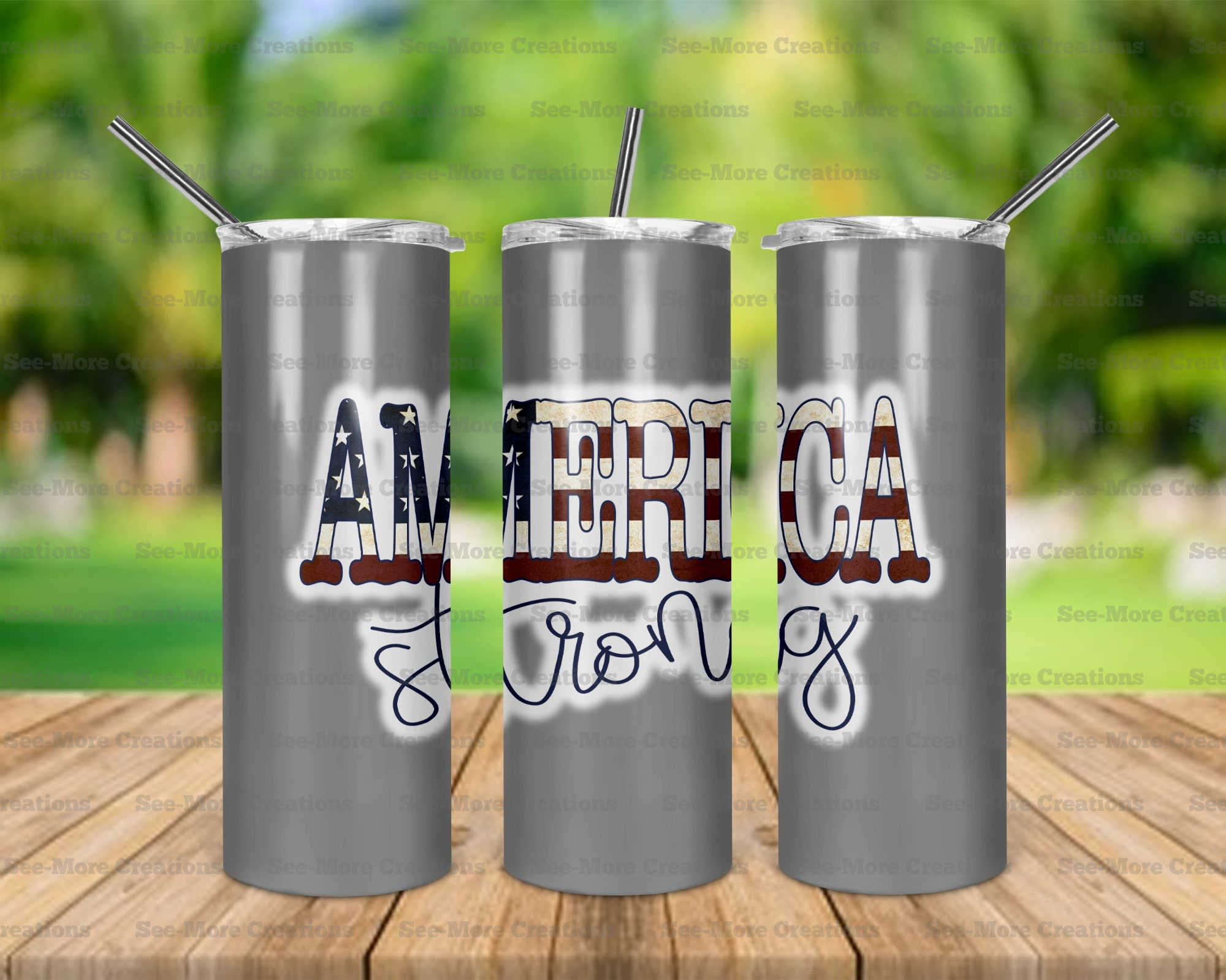 America Strong #3 Skinny, Sippy & Kids Tumblers