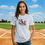 Thumbnail: For The Love Of The Game #4 Women's Glitter Print Baseball Shirt