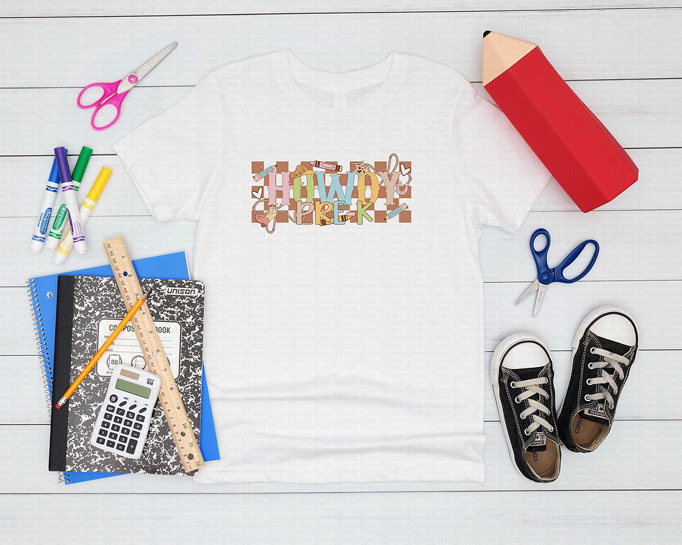 Thumbnail: Howdy Pre-K #1 Girls School Shirt
