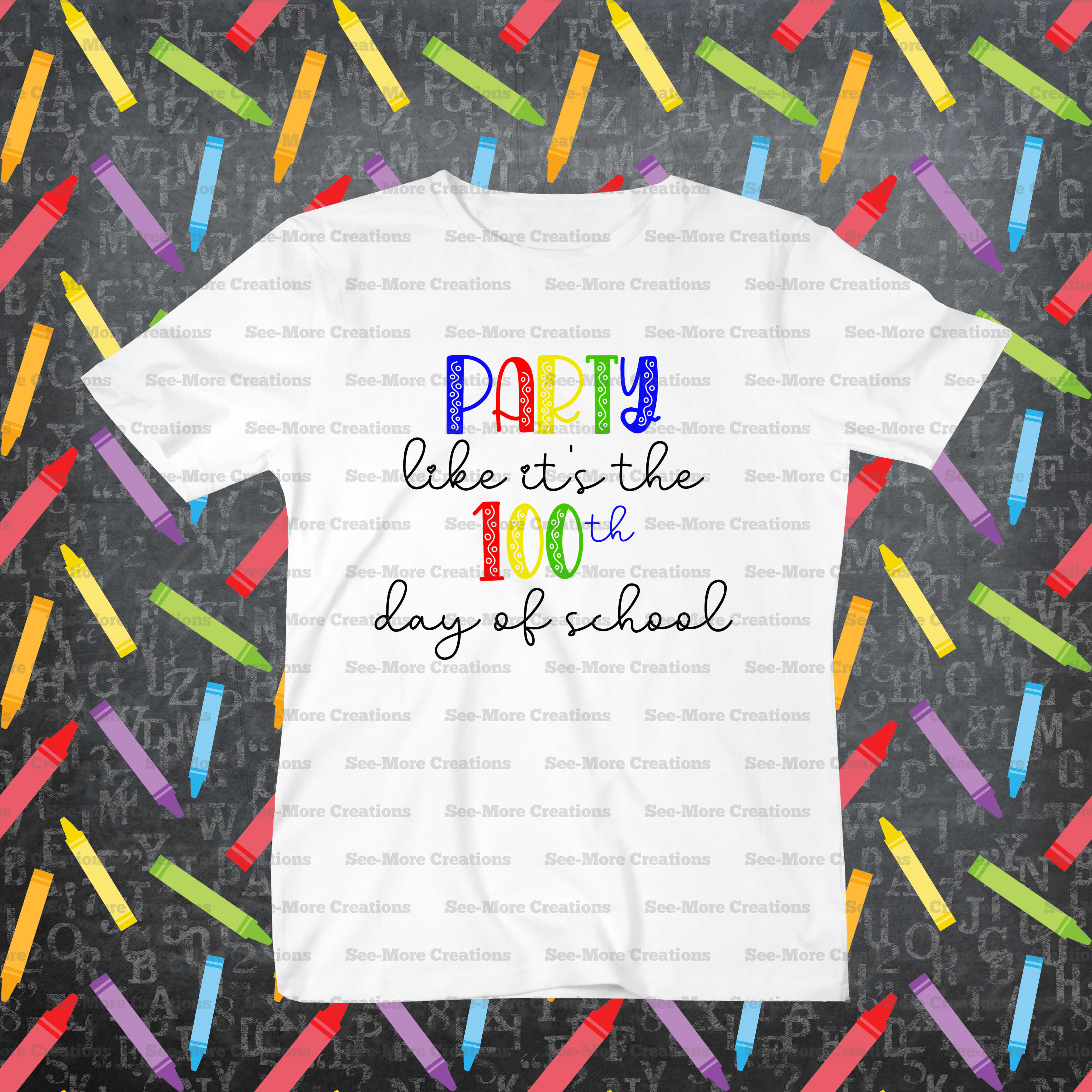 Party Like It's The 100th Day Of School Shirt