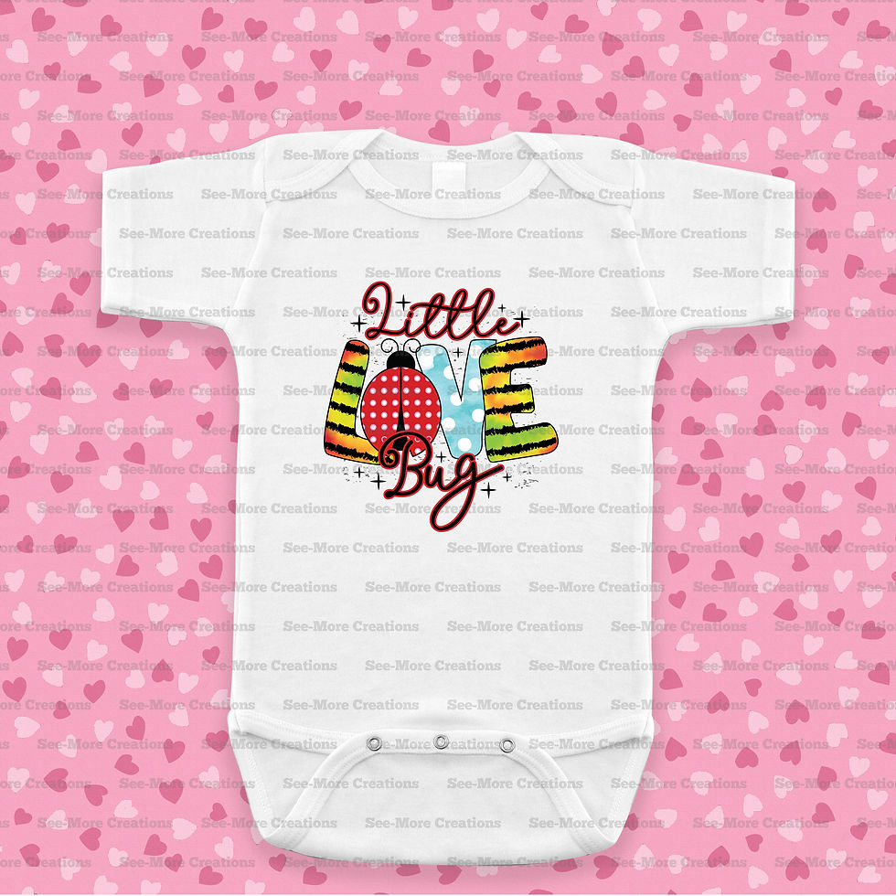 Miniatura: Little Love Bug #1 Valentine's Day Bib, Jumper & Shirt