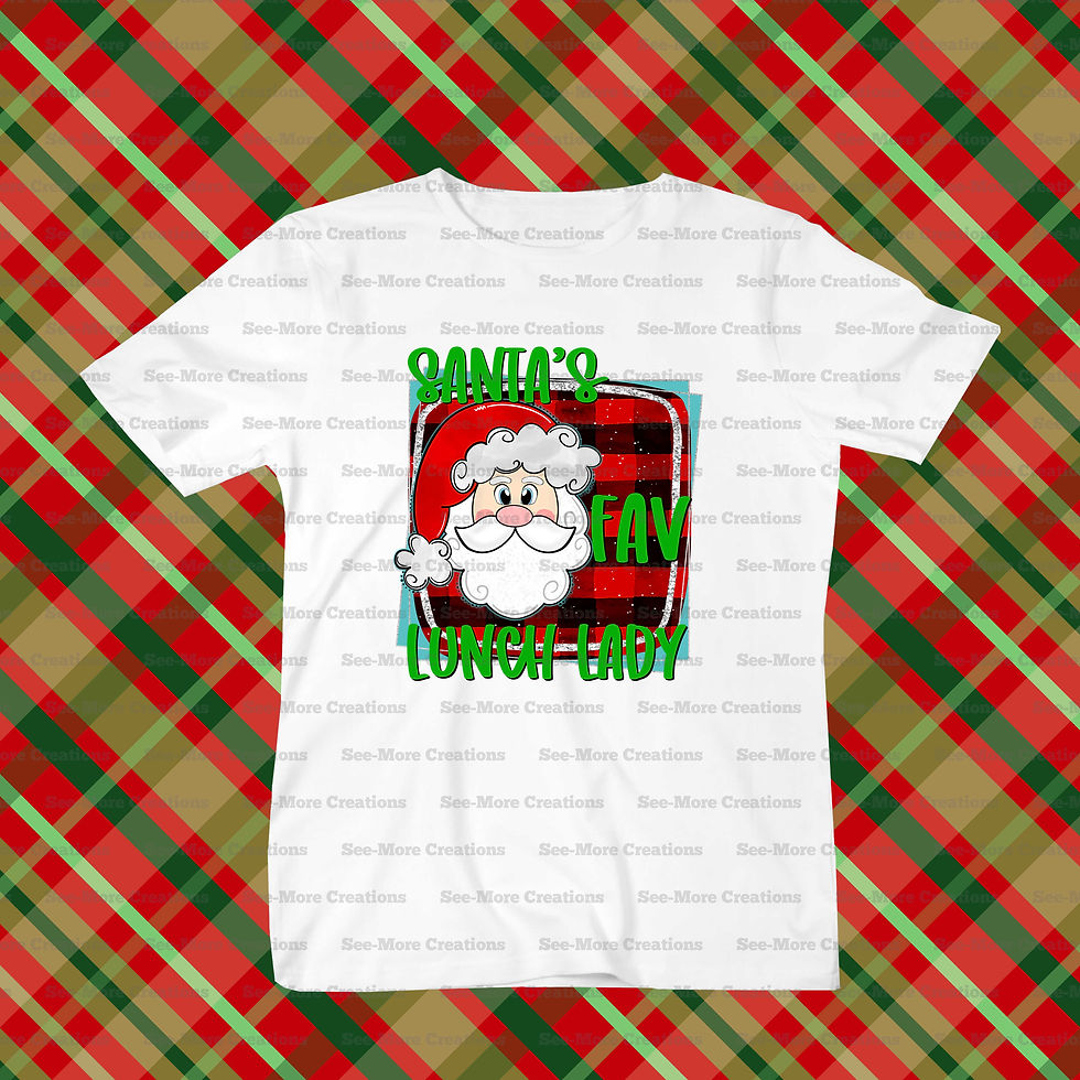 Santa's Fav Lunch Lady Christmas Shirt