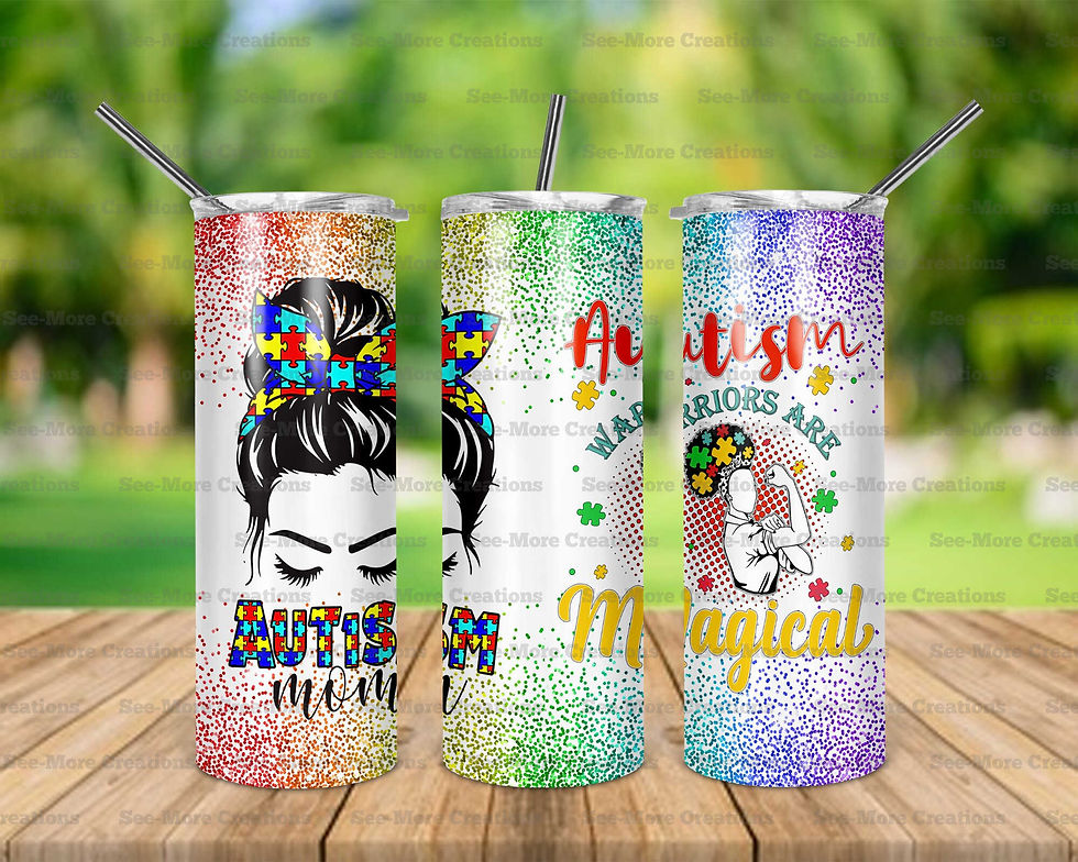 Autism Warriors Are Magical #1 Autism Mom Skinny Tum