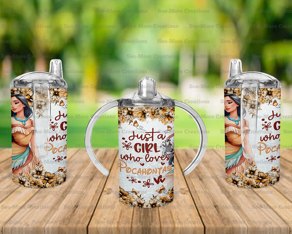 Thumbnail: Just A Girl Who Loves Pocahontas #1 Skinny, Sippy & Kids Tumblers