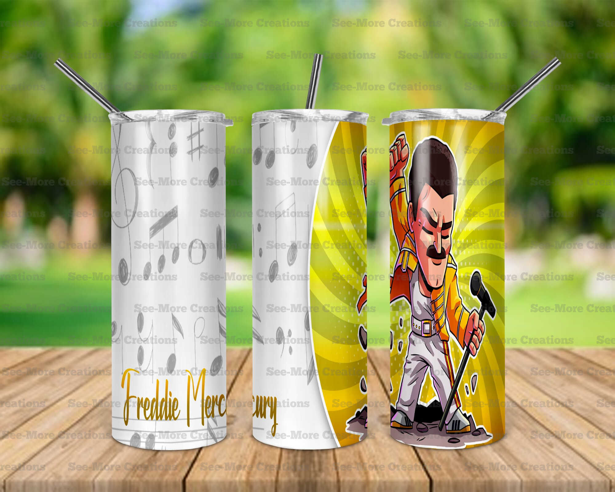 Freddie Mercury #2 Skinny Tumbler