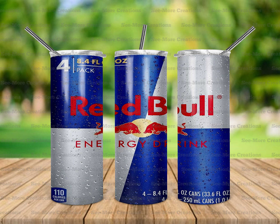 Red Bull #5 Energy Drink Skinny Tumbler