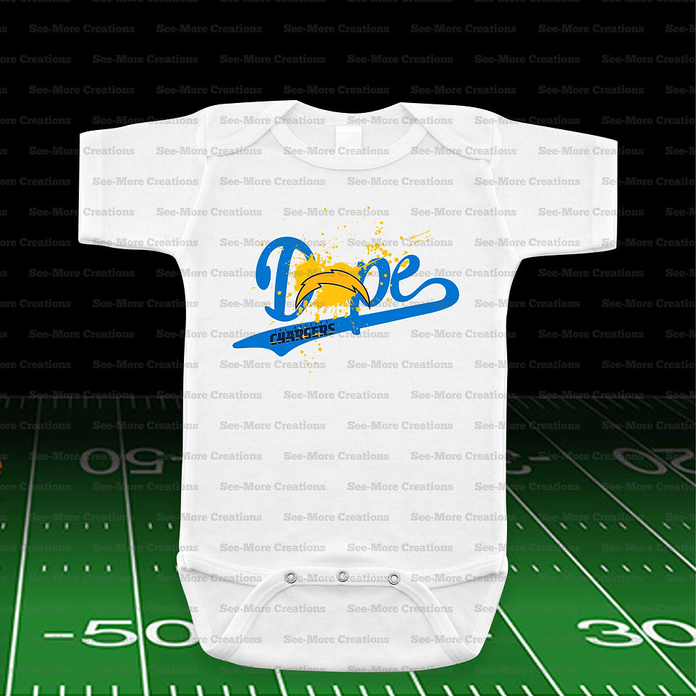 Thumbnail: Los Angeles Chargers Dope Football Bib, Jumper & Shirt