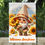 Thumbnail: Welcome Sunshine #5 Gnome & Sunflowers Garden Flag