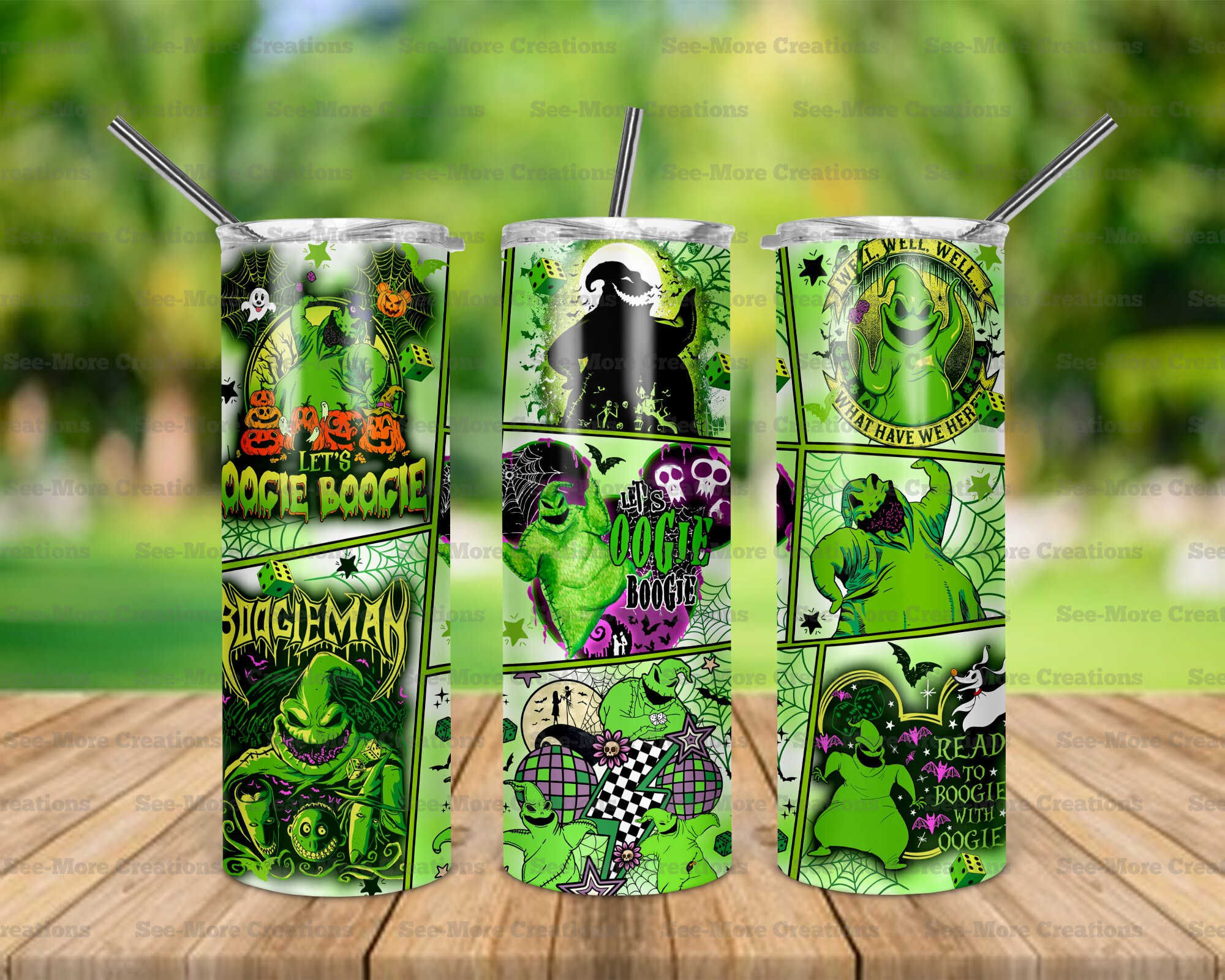 Oogie Boogie #4 Skinny, Sippy & Kids Tumb