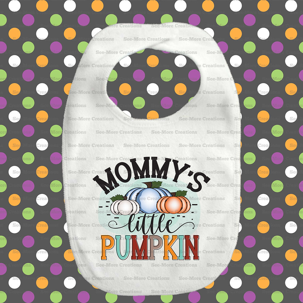 Thumbnail: Mommy's Little Pumpkin Halloween Bib, Jumpers & Shirts