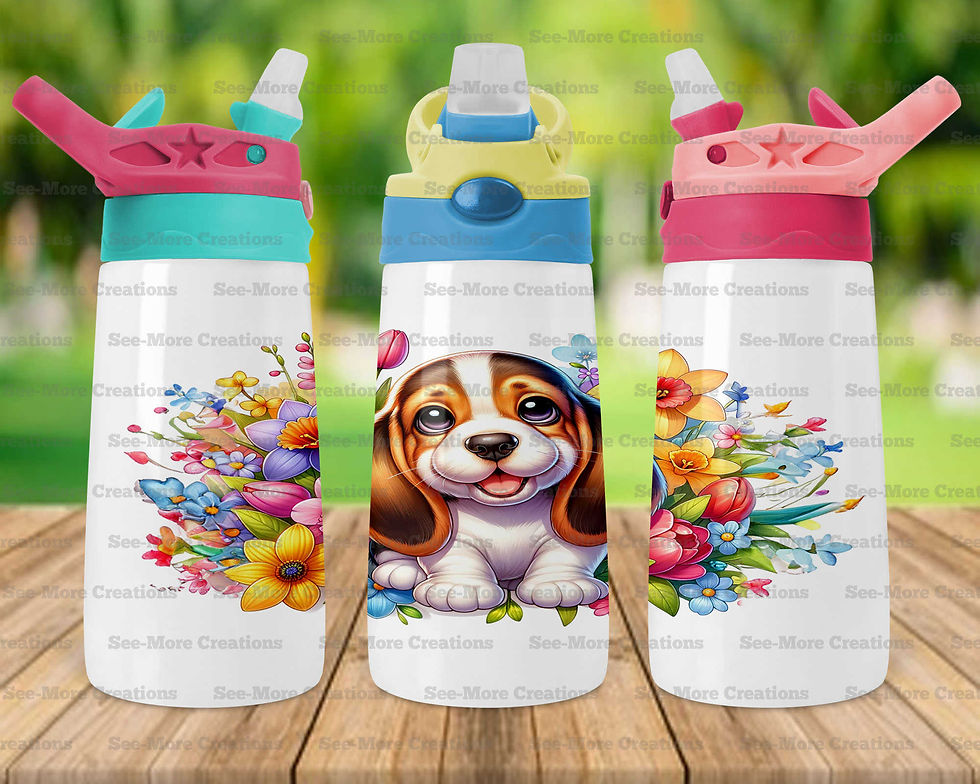 Thumbnail: Basset Hound #6 Skinny, Sippy, Kids Tumble