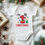 Thumbnail: My First Christmas #10 Boys Or Girls Santa Peeking Christmas Bodysuit