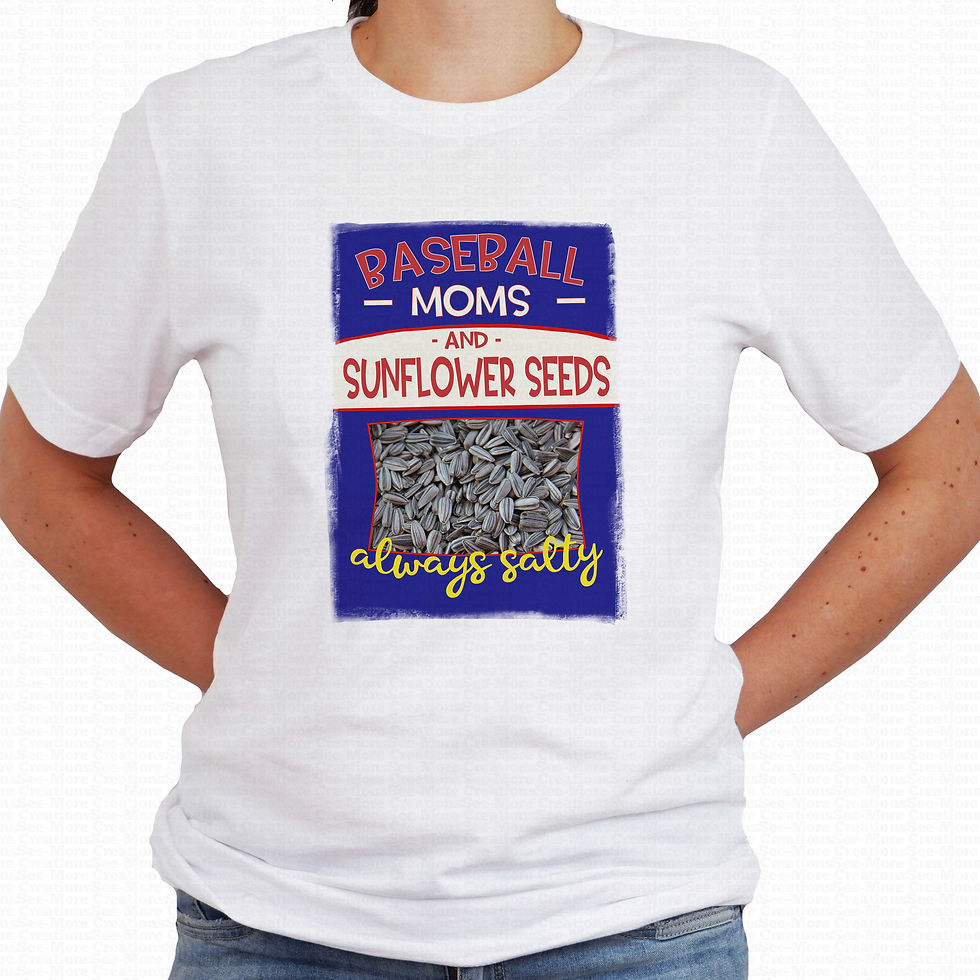 Baseball Moms And Sunflower Seeds Always Salty #1 Women's Baseball Shirt