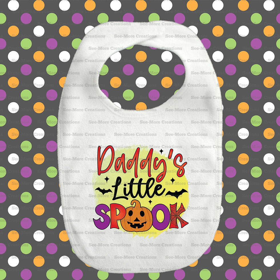 Thumbnail: Daddy's Little Spook Halloween Bib, Jumpers & Shirts