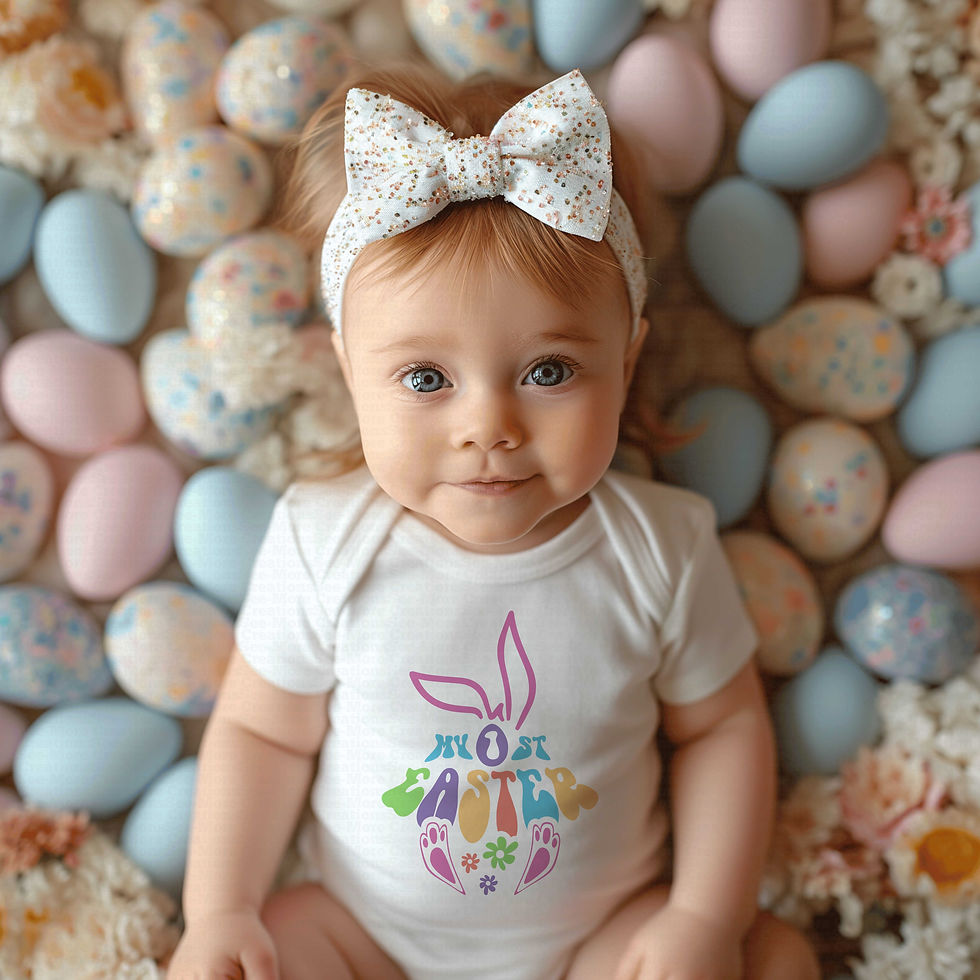 Thumbnail: My First Easter #11 Girls Easter Bodysuit