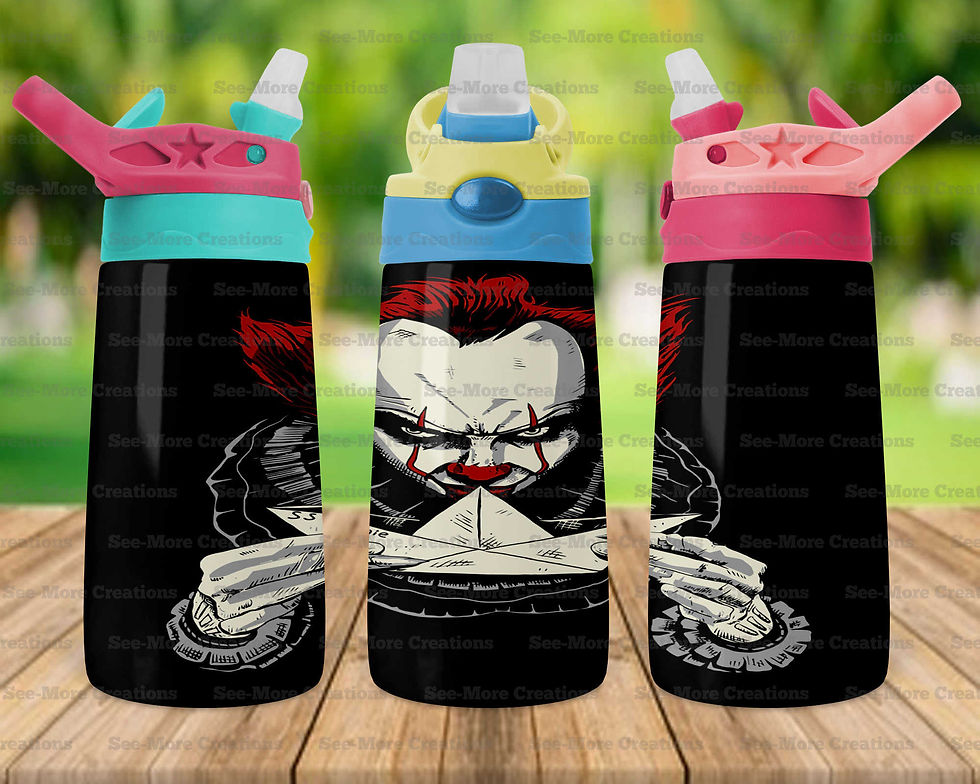 Thumbnail: Pennywise #16 IT Scary Clown Skinny & Kids Tumblers