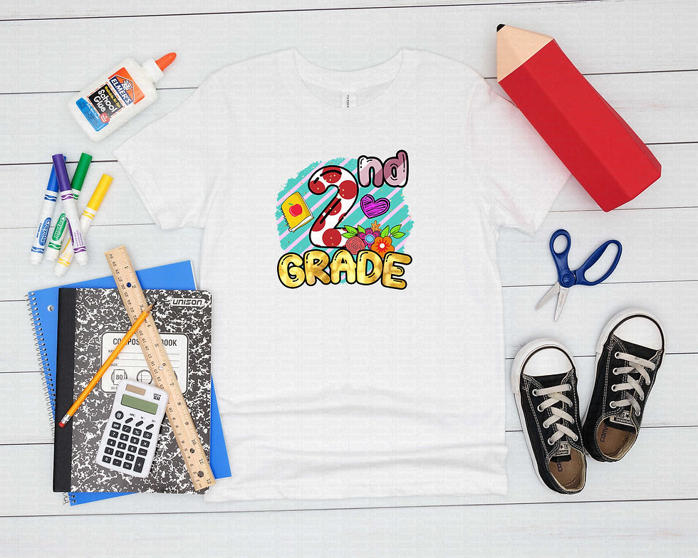 Miniatura: Second Grade #4 Girls School Shirt