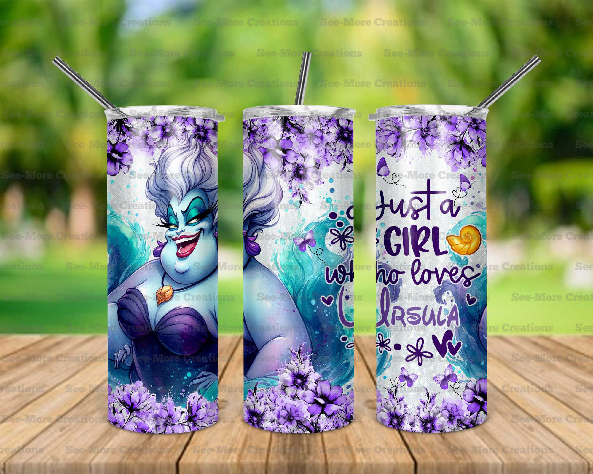 Just A Girl Who Loves Ursula #1 Skinny, Sippy & Kids Tumblers