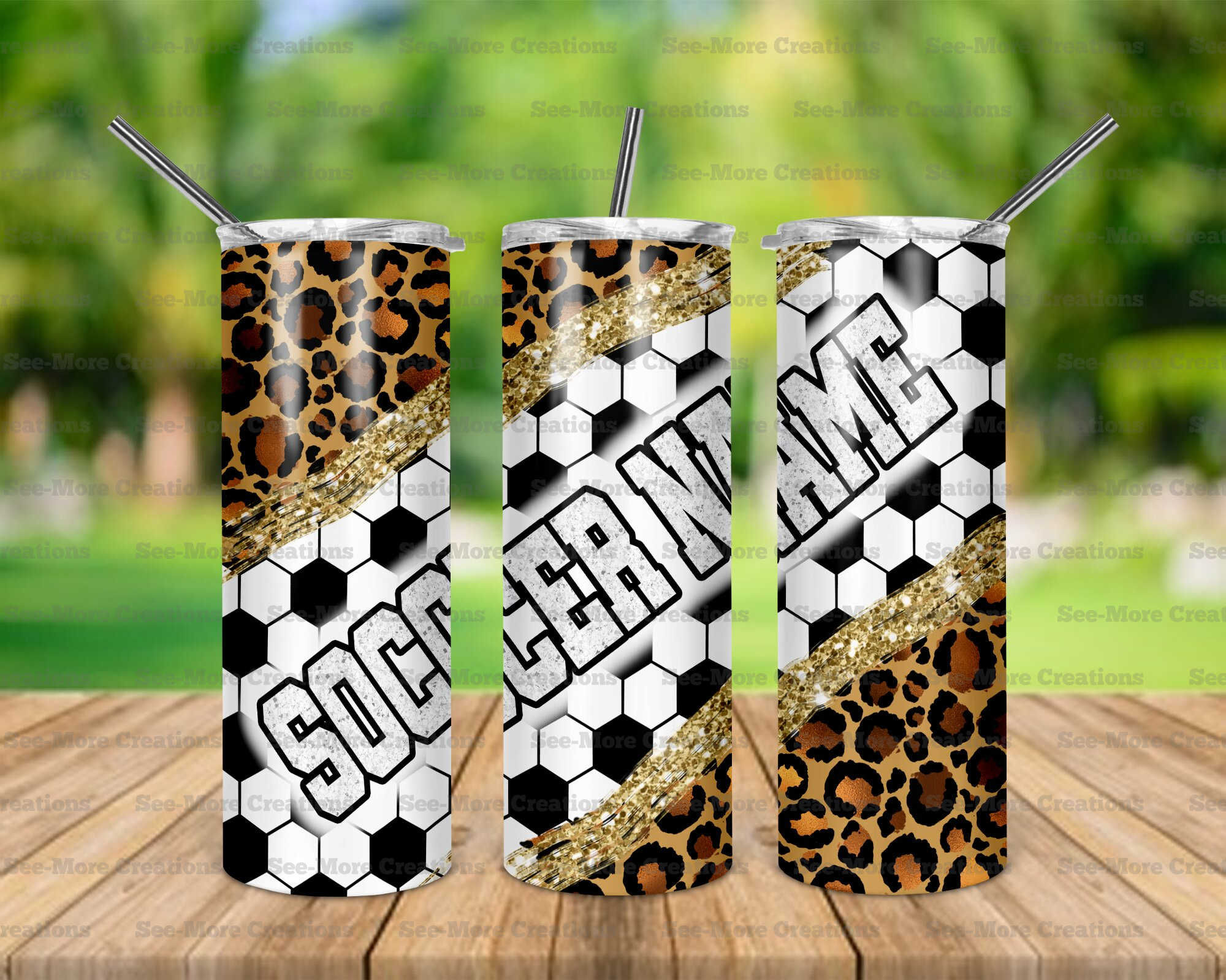 Soccer #12 Personalize W/Family Title (Gigi, Papa, Aunt, Uncle) Skinny Tumbler
