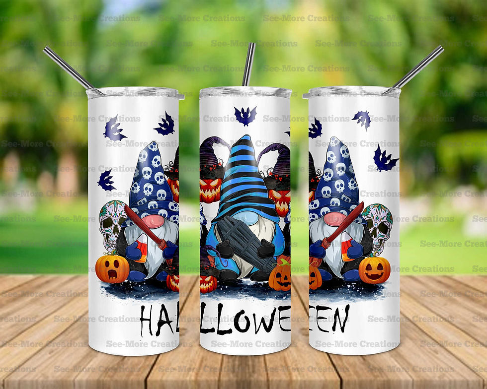 Halloween #1 Gnomes Skinny & Kids Tumblers