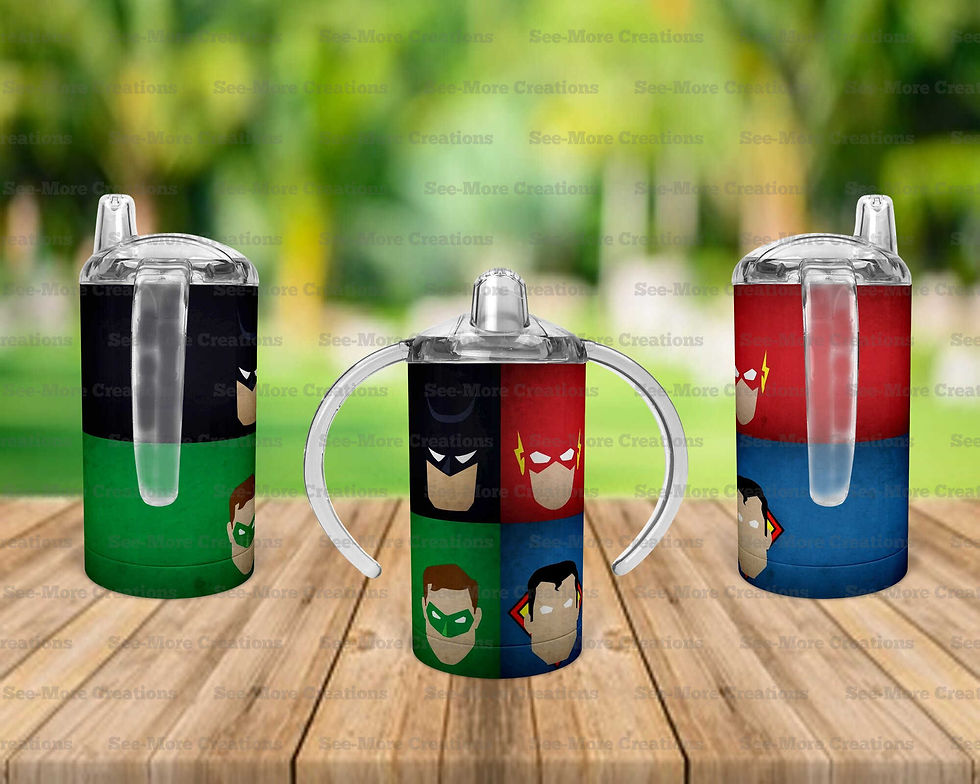 Miniatyrbild: Superheroes #4 Skinny, Sippy & Kids Tumblers