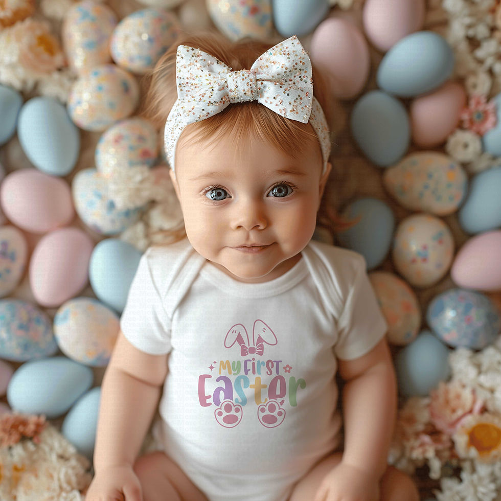 Thumbnail: My First Easter #16 Girls Easter Bodysuit