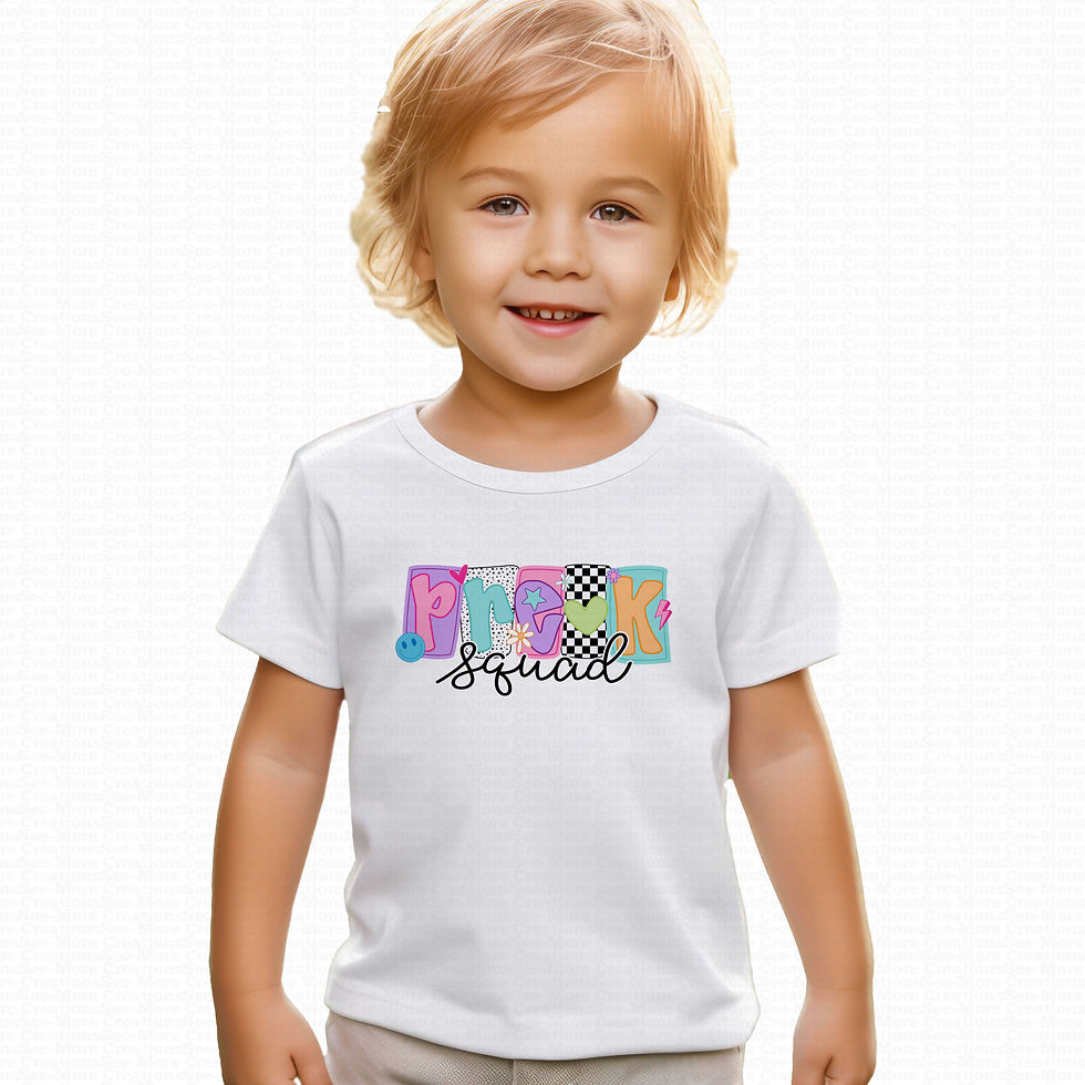 Pre-K Squad #4 Girls School Shirt