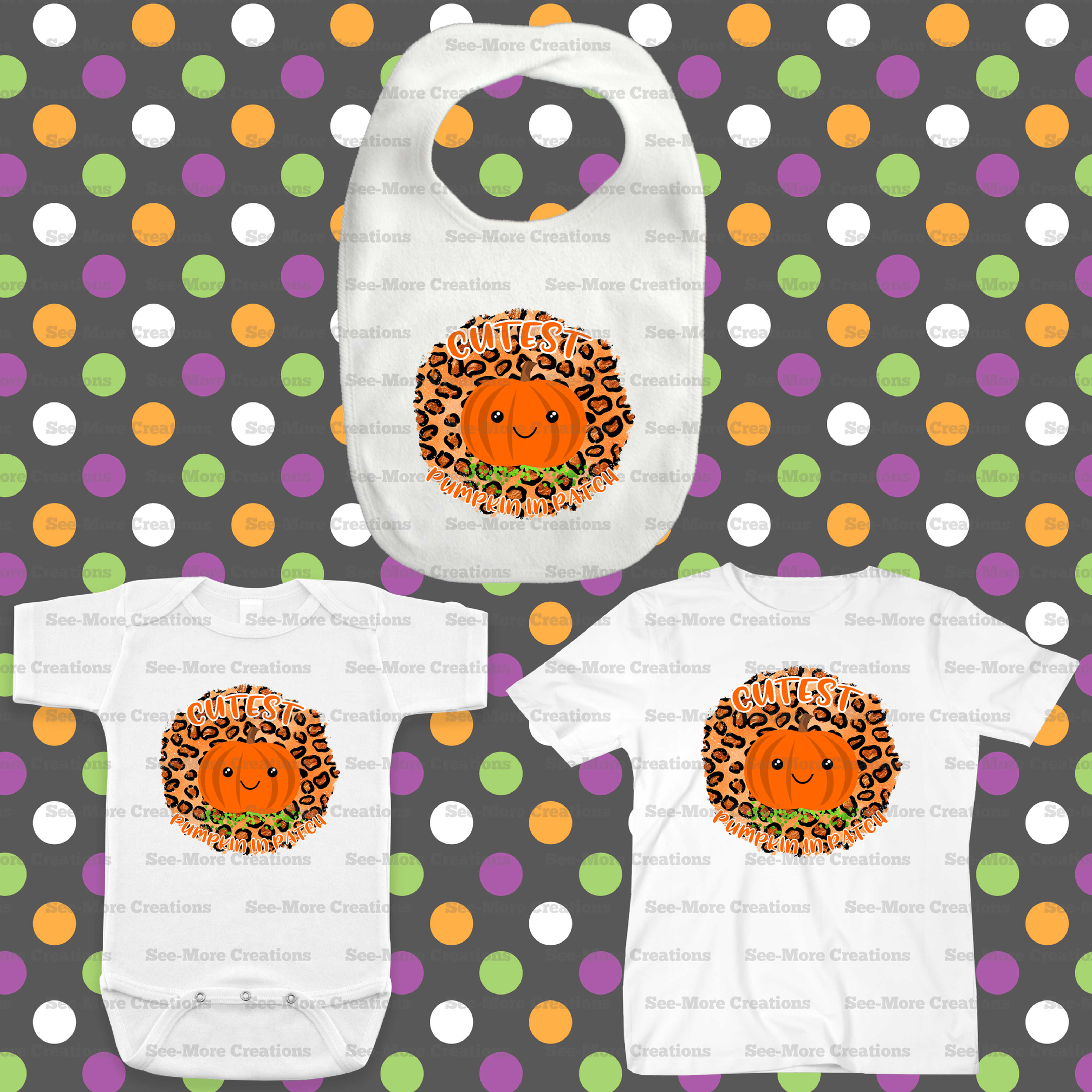 Cutest Pumpkin In The Patch #4 Halloween Bib, Jumper & Shirt