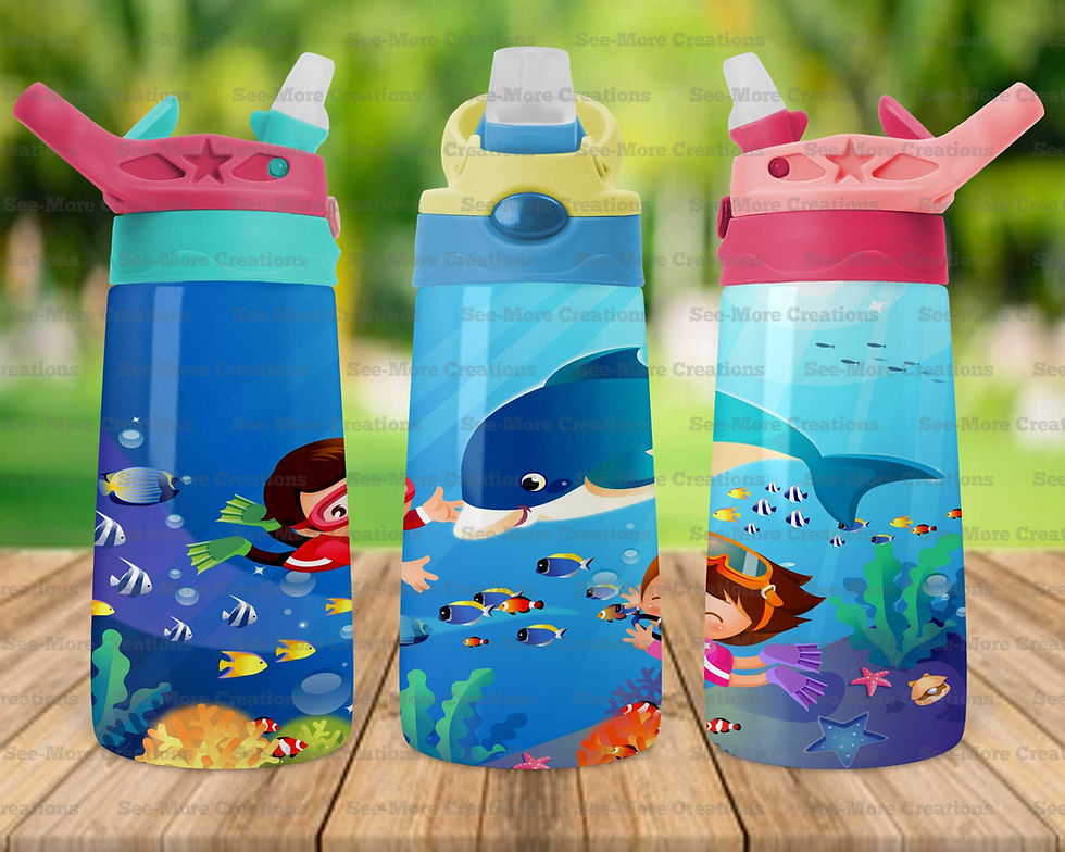 Миниатюра: Dolphin #11 Kids Snorkeling Skinny, Sippy & Kids Tumblers