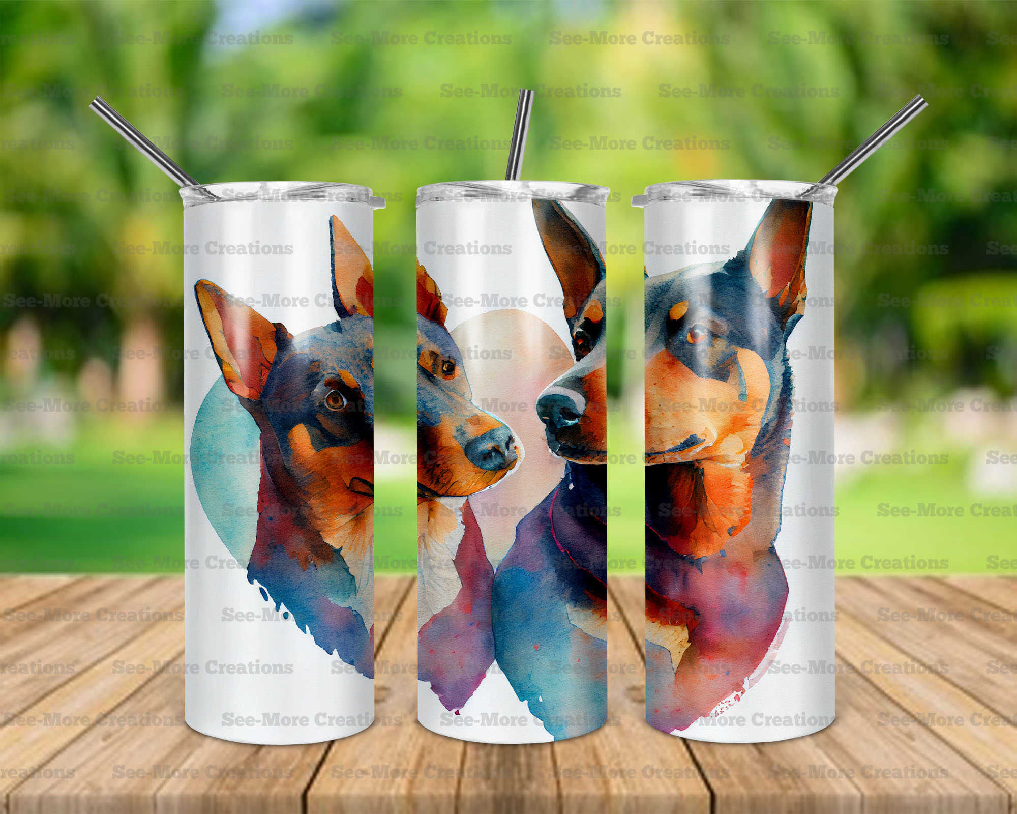 Australian Kelpie #6 Skinny Tumbler