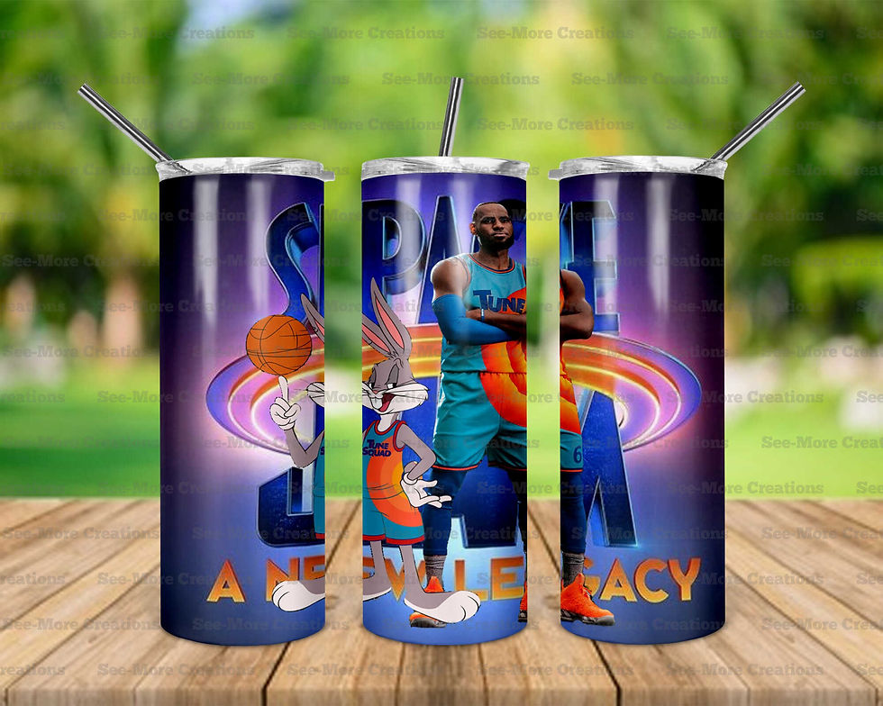 LaBron James & Bugs Bunny #16 Space Jam Skinny, Sippy & Kids Tumblers
