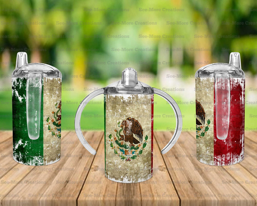 Thumbnail: Mexico Flag #1 Skinny, Sippy & Kids Tumblers